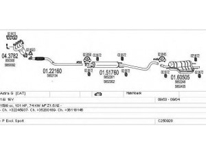 MTS C250928012343 išmetimo sistema 
 Išmetimo sistema -> Išmetimo sistema, visa