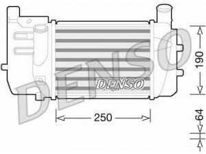 DENSO DIT50008 tarpinis suslėgto oro aušintuvas, kompresorius 
 Variklis -> Oro tiekimas -> Įkrovos agregatas (turbo/superįkrova) -> Tarpinis suslėgto oro aušintuvas
179400N090