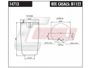 CASALS B1122 dėklas, pneumatinė pakaba
1076594, 20554755
