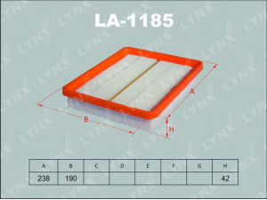 LYNXauto LA-1185 oro filtras 
 Filtrai -> Oro filtras
28113-37101, 28113-37101AT, 28113-37101