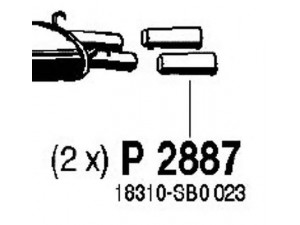 FENNO P2887 išleidimo kolektorius 
 Išmetimo sistema -> Išmetimo vamzdžiai
18310-SB0023, 18310-SN7E00