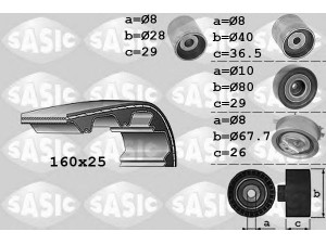 SASIC 1756059 paskirstymo diržo komplektas 
 Techninės priežiūros dalys -> Papildomas remontas
03L198119B, 03L198119B, 03L198119B