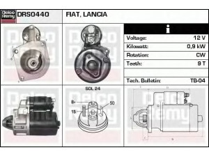 DELCO REMY DRS0440 starteris 
 Elektros įranga -> Starterio sistema -> Starteris
4392459, 4412878, 4435660