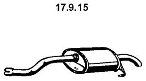 EBERSPÄCHER 17.9.15 galinis duslintuvas 
 Išmetimo sistema -> Duslintuvas
77 00 437 010