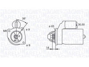 MAGNETI MARELLI 063101015010 starteris 
 Elektros įranga -> Starterio sistema -> Starteris
46231531, 46414994, 46415504, 46473785