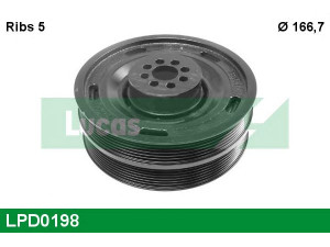 LUCAS ENGINE DRIVE LPD0198 skriemulys, alkūninis velenas 
 Diržinė pavara -> Dirželio skriemulys
06E105251E, 80001125