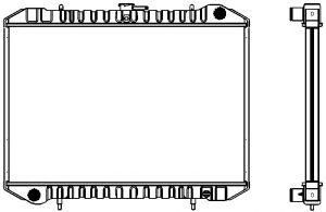 SAKURA  Automotive 1341-0239 radiatorius, variklio aušinimas