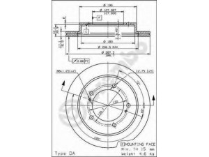 BREMBO 09.6859.10 stabdžių diskas 
 Dviratė transporto priemonės -> Stabdžių sistema -> Stabdžių diskai / priedai
5521156B00, 5521156B01