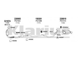 KLARIUS 630800E išmetimo sistema 
 Išmetimo sistema -> Išmetimo sistema, visa