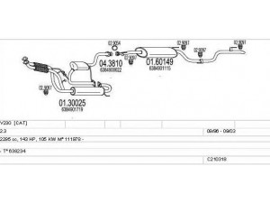 MTS C210318004463 išmetimo sistema 
 Išmetimo sistema -> Išmetimo sistema, visa