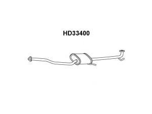 VENEPORTE HD33400 priekinis duslintuvas 
 Išmetimo sistema -> Duslintuvas
18220S1AE01