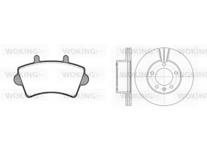 WOKING 89193.01 stabdžių rinkinys, diskiniai stabdžiai 
 Stabdžių sistema -> Diskinis stabdys -> Stabdžių remonto rinkinys
