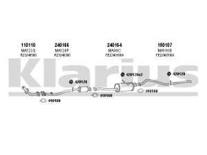 KLARIUS 570058E išmetimo sistema 
 Išmetimo sistema -> Išmetimo sistema, visa