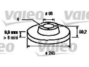 VALEO 186114 stabdžių diskas 
 Stabdžių sistema -> Diskinis stabdys -> Stabdžių diskas
437698601, 443615601, 443615601A