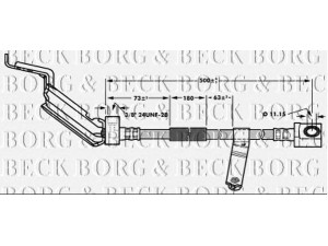 BORG & BECK BBH6930 stabdžių žarnelė 
 Stabdžių sistema -> Stabdžių žarnelės
04683781AA, 04797621, 04797621AB