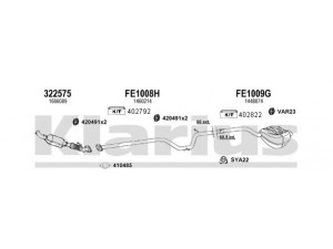 KLARIUS 361961U išmetimo sistema 
 Išmetimo sistema -> Išmetimo sistema, visa