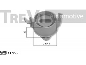 TREVI AUTOMOTIVE KD1501 paskirstymo diržo komplektas 
 Techninės priežiūros dalys -> Papildomas remontas