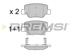 BREMSI BP3424 stabdžių trinkelių rinkinys, diskinis stabdys 
 Techninės priežiūros dalys -> Papildomas remontas
04466-0F010, 044660F010, 04466YZZE7