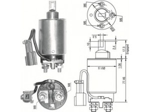 MAGNETI MARELLI 940113050292 solenoidinis jungiklis, starteris
M2T53882