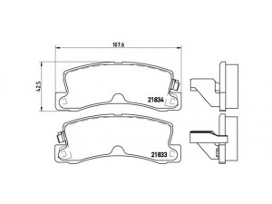 BREMBO P 83 015 stabdžių trinkelių rinkinys, diskinis stabdys 
 Techninės priežiūros dalys -> Papildomas remontas
0446612110, 0446620010, 0446620020