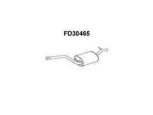 VENEPORTE FD30465 vidurinis duslintuvas 
 Išmetimo sistema -> Duslintuvas
1067303, 1121569, 1459382