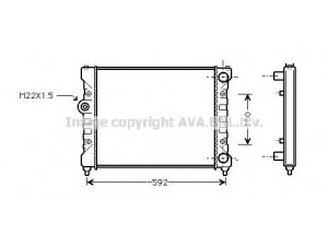 AVA QUALITY COOLING STA2024 radiatorius, variklio aušinimas 
 Aušinimo sistema -> Radiatorius/alyvos aušintuvas -> Radiatorius/dalys
6K0121253H, 6K0121253S, 6K0121253H