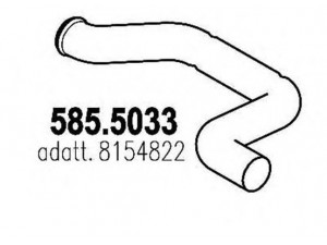 ASSO 585.5033 išleidimo kolektorius 
 Išmetimo sistema -> Išmetimo vamzdžiai
8154822