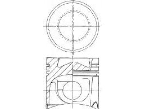 NÜRAL 87-179300-10 stūmoklis 
 Variklis -> Cilindrai/stūmokliai