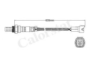CALORSTAT by Vernet LS140445 lambda jutiklis 
 Variklis -> Variklio elektra
1A10-18-861, 18213-50G10, 18213-50G11