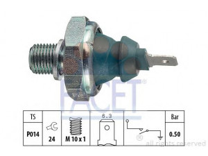 FACET 7.0138 alyvos slėgio jungiklis 
 Variklis -> Variklio elektra
030 919 081 B, 030 919 081 B, 030 919 081 C