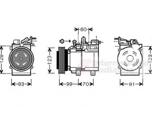 VAN WEZEL 8200K138 kompresorius, oro kondicionierius 
 Oro kondicionavimas -> Kompresorius/dalys
97701-26011, 9770126011
