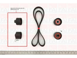 FAI AutoParts TBK130 paskirstymo diržo komplektas 
 Techninės priežiūros dalys -> Papildomas remontas