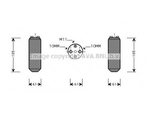 AVA QUALITY COOLING DND187 džiovintuvas, oro kondicionierius 
 Oro kondicionavimas -> Džiovintuvas
921312F600