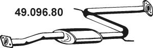EBERSPÄCHER 49.096.80 vidurinis duslintuvas 
 Išmetimo sistema -> Duslintuvas
BP98-40-300