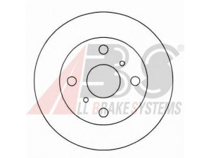 A.B.S. 15856 stabdžių diskas 
 Stabdžių sistema -> Diskinis stabdys -> Stabdžių diskas
43512-20100, 43512-20110, 43512-20150