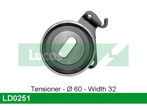 LUCAS ENGINE DRIVE LD0251 įtempiklio skriemulys, paskirstymo diržas