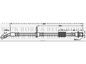 BORG & BECK BBH7564 stabdžių žarnelė 
 Stabdžių sistema -> Stabdžių žarnelės
90049-22188