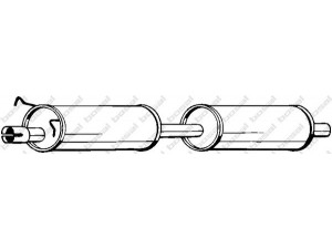 BOSAL 154-455 vidurinis duslintuvas 
 Išmetimo sistema -> Duslintuvas
1475257, 1509435