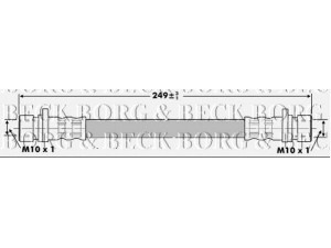 BORG & BECK BBH6203 stabdžių žarnelė 
 Stabdžių sistema -> Stabdžių žarnelės
01466SA5020, GBH252, GBH90299, SHB000830