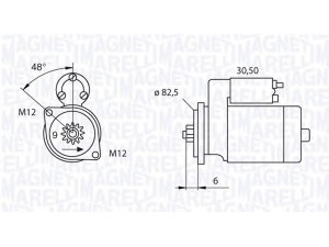 MAGNETI MARELLI 063521240200 starteris 
 Elektros įranga -> Starterio sistema -> Starteris
068911024H