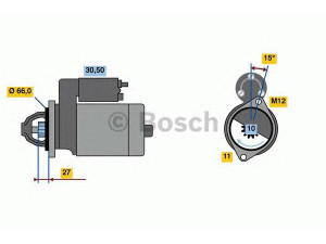 BOSCH 0 986 024 010 starteris 
 Elektros įranga -> Starterio sistema -> Starteris
06D 911 021 B, 06H 911 021 A, 06H 911 021 E