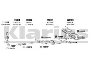 KLARIUS 931299E išmetimo sistema