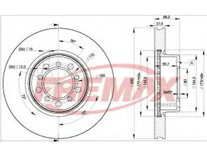 FREMAX BD-0805 stabdžių diskas 
 Stabdžių sistema -> Diskinis stabdys -> Stabdžių diskas
126 421 0412, 126 421 0512