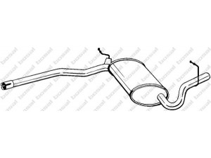 BOSAL 282-915 vidurinis duslintuvas 
 Išmetimo sistema -> Duslintuvas
8E0 253 409 AQ