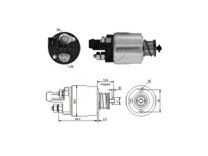 ERA 227316 solenoidinis jungiklis, starteris 
 Elektros įranga -> Starterio sistema -> Solenoidinis jungiklis