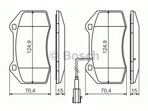 BOSCH 0 986 494 228 stabdžių trinkelių rinkinys, diskinis stabdys 
 Techninės priežiūros dalys -> Papildomas remontas
51934099, 5741889, 71753265, 71765466