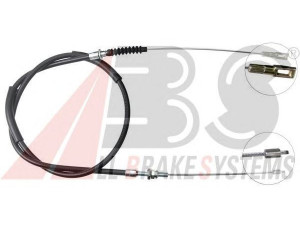 A.B.S. K10856 trosas, stovėjimo stabdys 
 Stabdžių sistema -> Valdymo svirtys/trosai
4834.73