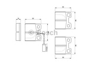 BOSCH 0 986 424 049 stabdžių trinkelių rinkinys, diskinis stabdys 
 Techninės priežiūros dalys -> Papildomas remontas