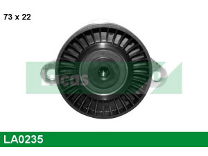 LUCAS ENGINE DRIVE LA0235 įtempiklio skriemulys, V formos rumbuotas diržas 
 Diržinė pavara -> V formos rumbuotas diržas/komplektas -> Įtempiklio skriemulys