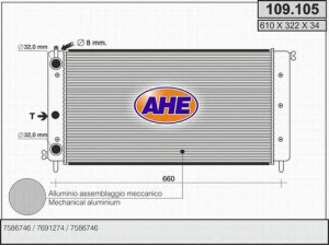 AHE 109.105 radiatorius, variklio aušinimas 
 Aušinimo sistema -> Radiatorius/alyvos aušintuvas -> Radiatorius/dalys
7586746